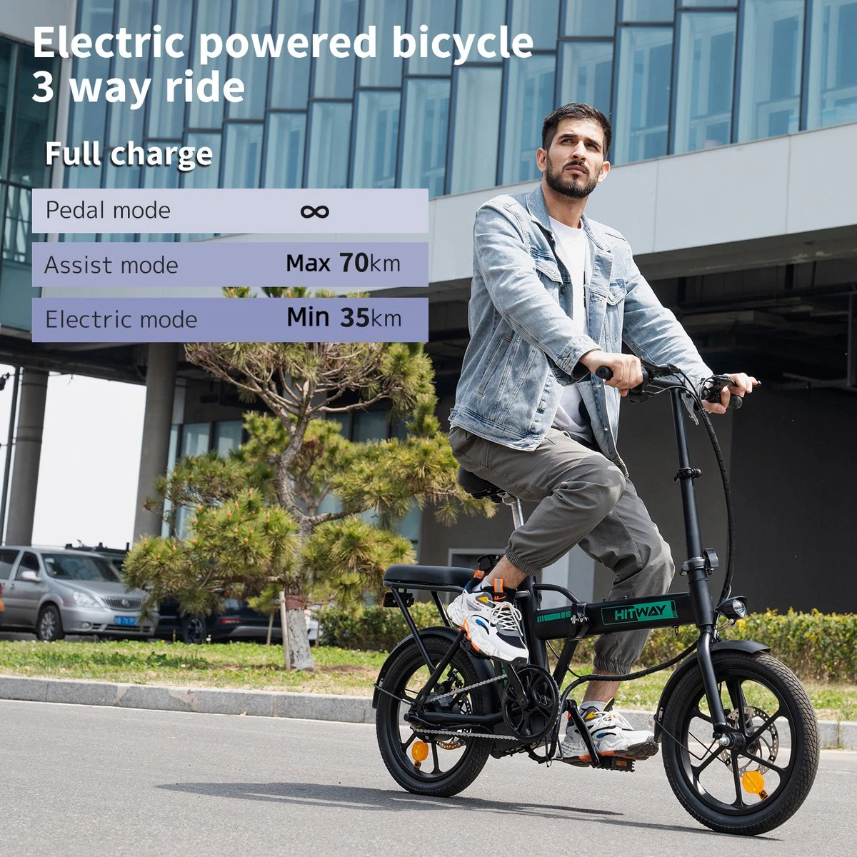 Hitway BK5 - Elektrische Fiets - E-Bike Opvouwbaar - 8,4Ah Accu- 2023 Model - Image 2