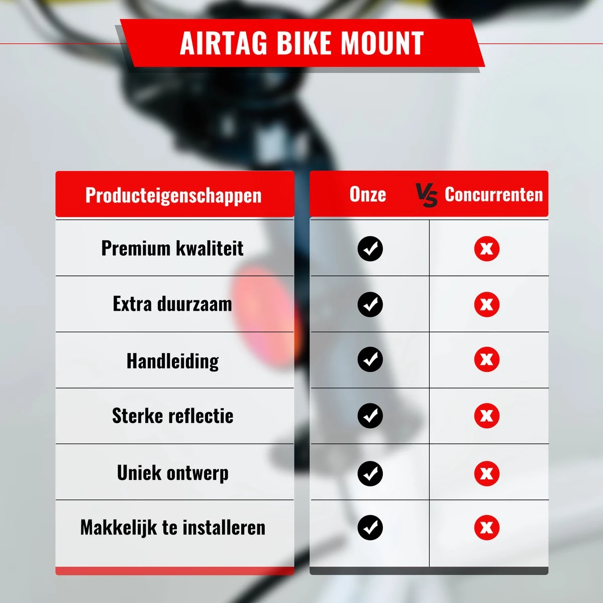 Airtag Bike Mount Compatibel Met Apple AirTag Fietsmontage Reflector Antidiefstal Tracering Zwart Montagegereedschap Fiets AppleAirtag AirTag Fiets - Image 6