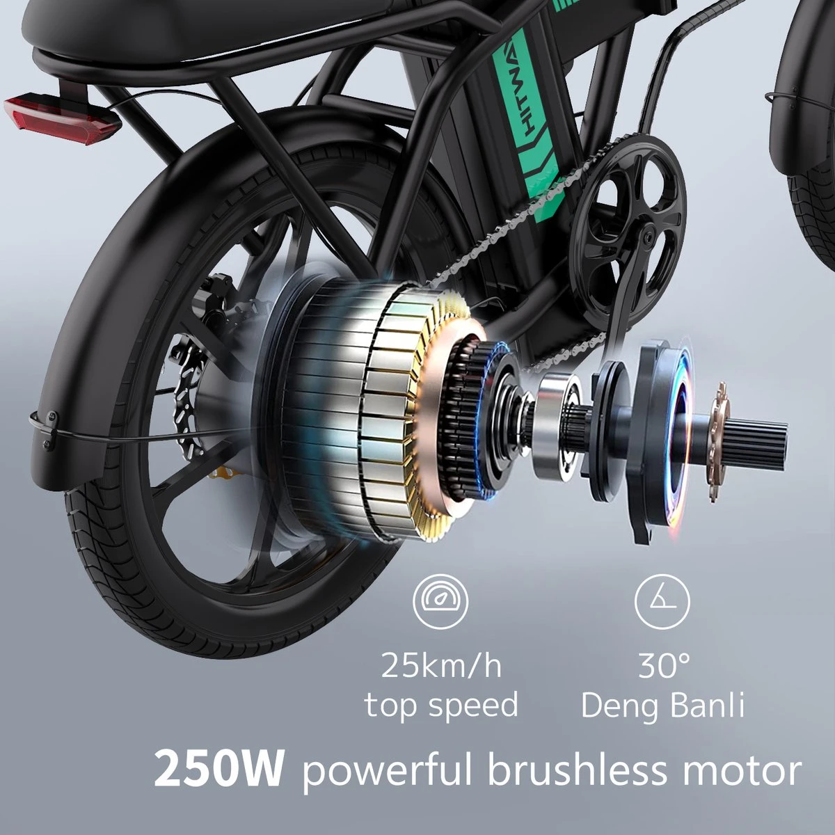 Hitway BK5 - Elektrische Fiets - E-Bike Opvouwbaar - 8,4Ah Accu- 2023 Model - Image 4