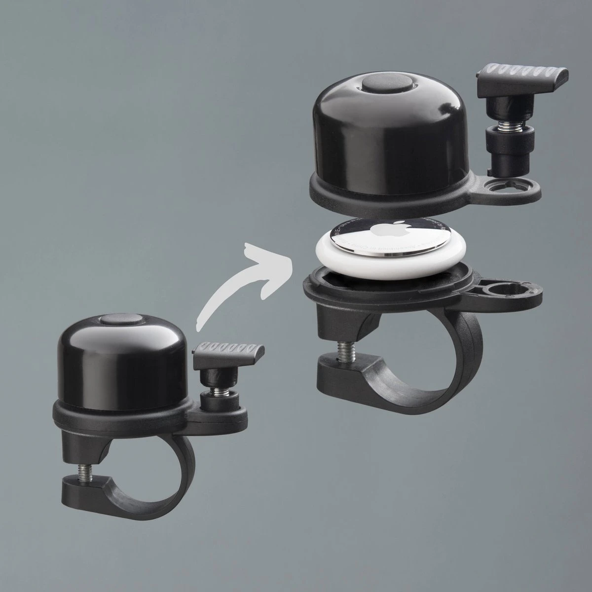 AirBell Fietsbel Voor Apple AirTag - Diefstalbeveiliging - Fietsbel - Image 11