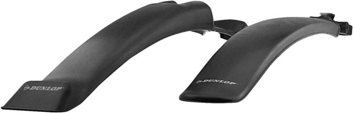 Dunlop 2x Spatbord Fiets/ Mountainbike - 24/ 26" - Verstelbaar - Met Bevestigingsmateriaal - Zwart - Image 5