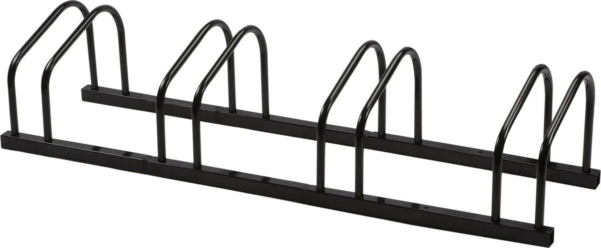 Alora Fietsenrek Voor 4 Fietsen Zwart- Met Muurbevestiging - Fietsen Rek