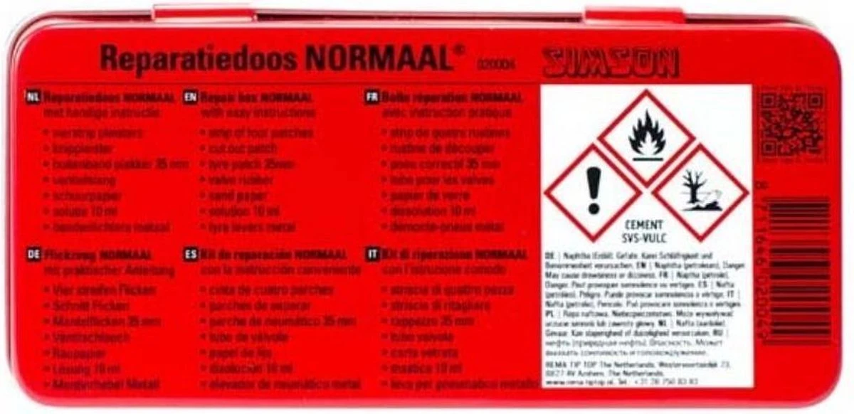 Simson Bandenplakset - Reparatiedoos - 10-delig - Plakset - Compact Doosje - Image 4