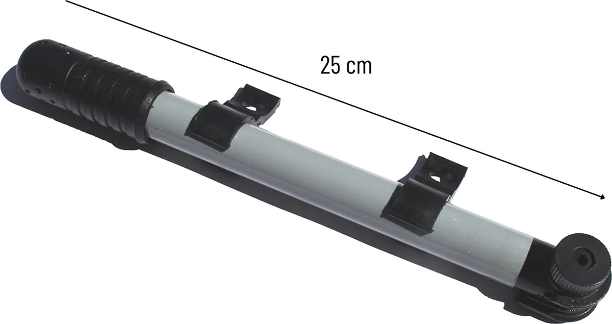 Orange85 Handpomp - Fietspomp - 25 Cm - Zwart - Zilver - Image 5