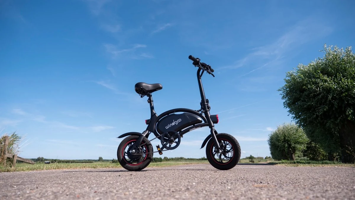 Windgoo - B3 Elektrische Long-Range E-Bike Met Trappers - E-bike - 25Km / H - Zwart - Image 7
