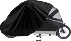 Maxxcovers Cargo Bakfietshoes - Voor 2-wielers Met Regentent Huif - Waterdicht - Zwart