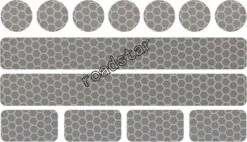 Reflecterende Veiligheids Stickers - Wit/zilver - Reflectie Tape Voor In Het Verkeer - Maak Wandelwagens, Koffers, Buggy's, Skelters, Helms, Fietsen Etc Goed Zichtbaar In Het Donker.