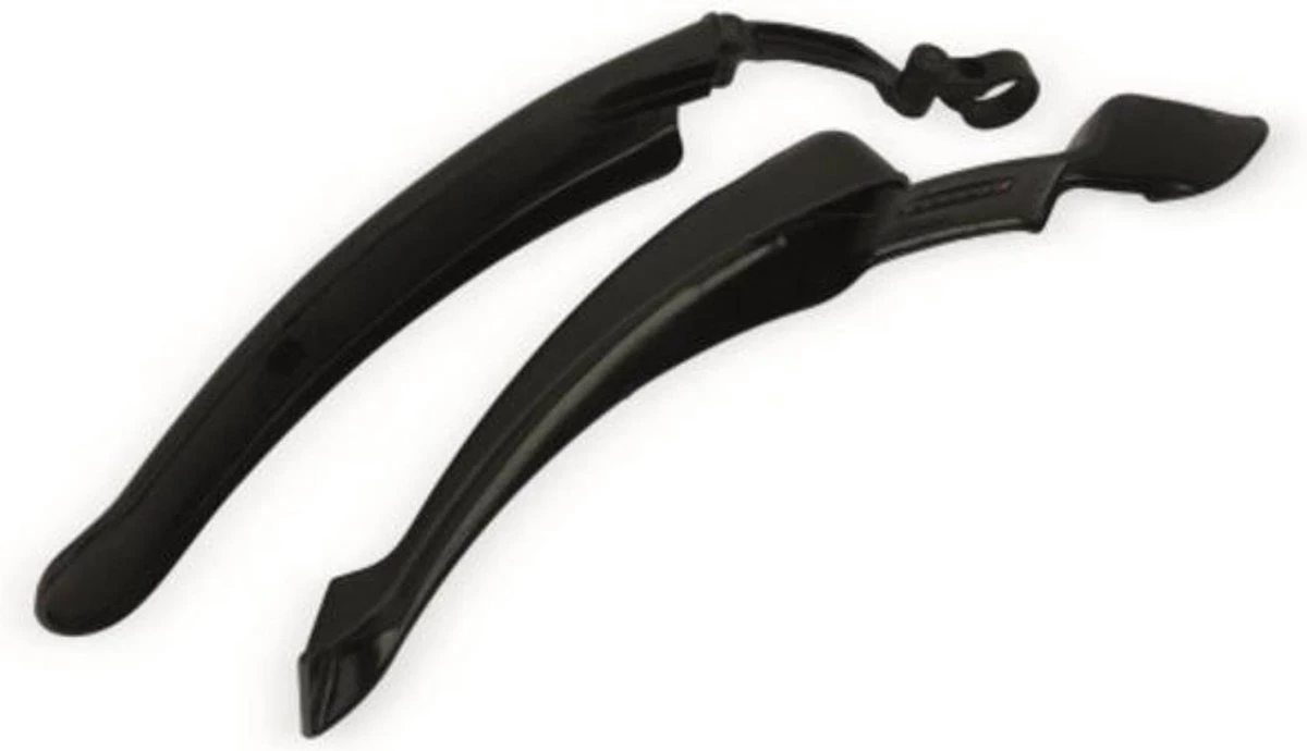 Dunlop 2x Spatbord Fiets/ Mountainbike - 24/ 26" - Verstelbaar - Met Bevestigingsmateriaal - Zwart - Image 8