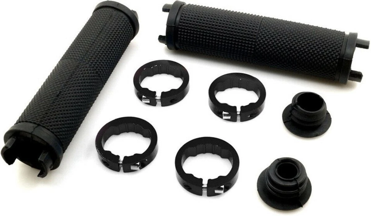 ESTARK® - Fietshandvatten - Lock-On - Handvatten - Universeel - Fiets – Mountainbike – Professioneel - Grips - Extra Grip – Fietshandvaten -Handvaten - Handig Te Monteren - Anti-slip – Fietsen – Stuur – Bikegrips – Lock-on Aanspanbaar - Zwart - LO-zw - Image 16