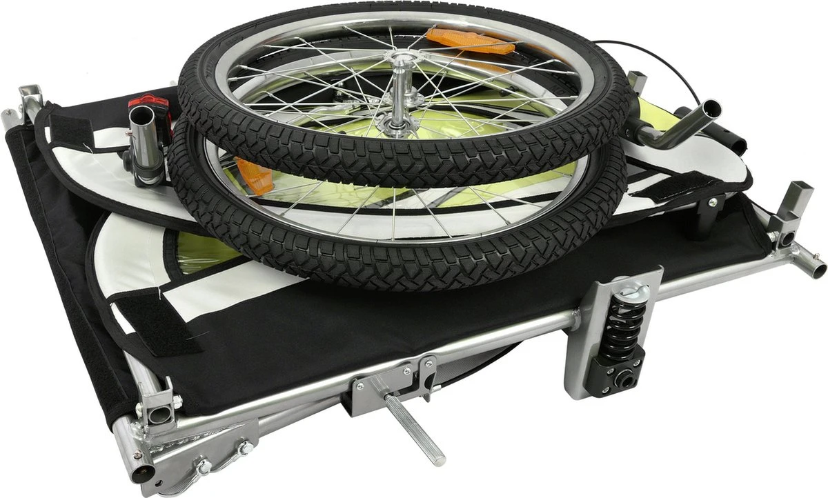 Fietkar - 2 Kinderen - Met Schokbreker - Lime - Image 12