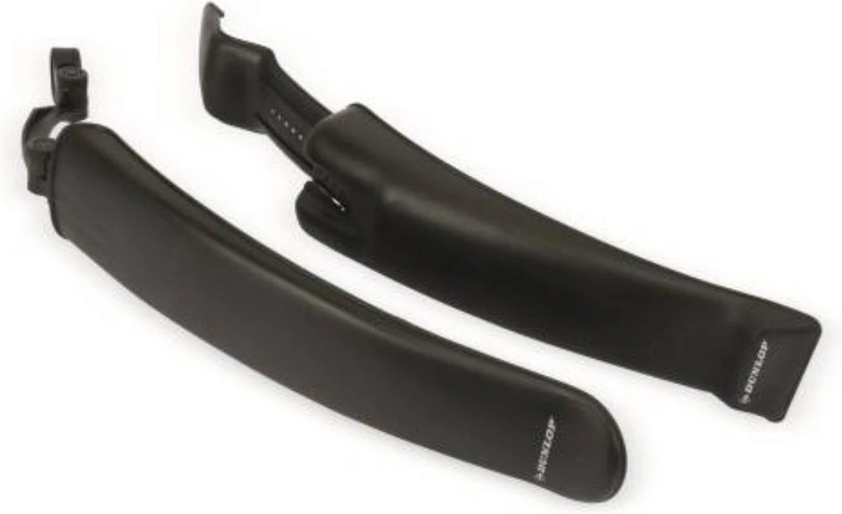 Dunlop 2x Spatbord Fiets/ Mountainbike - 24/ 26" - Verstelbaar - Met Bevestigingsmateriaal - Zwart - Image 7