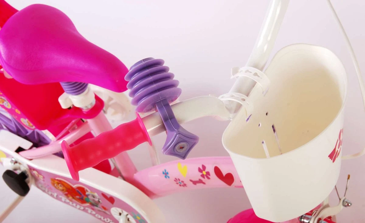 Volare Paw Patrol Kinderfiets - Meiden - 12 Inch - Roze - Doortrapper - Image 17