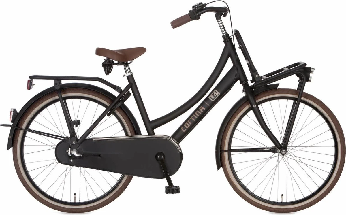 Cortina U4 Mini - Stadsfiets - M24 - Jet Black Matt - Matzwart - R3