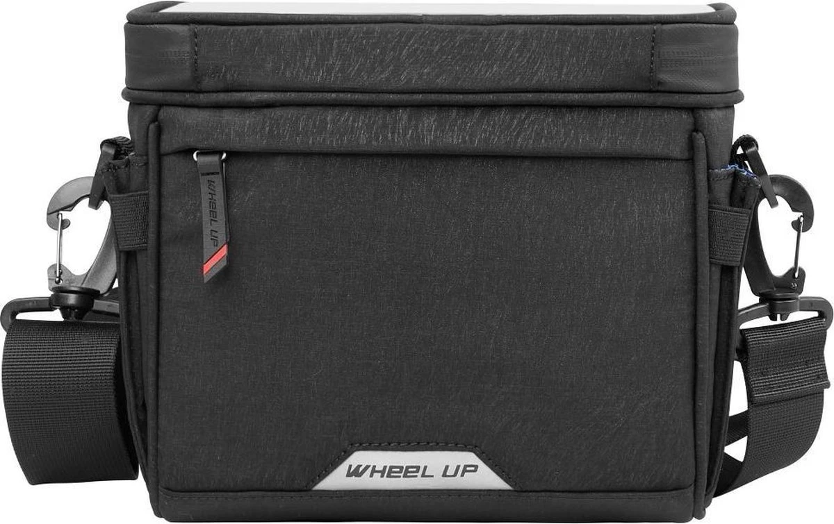 WHEEL UP D21 - Waterdichte Tas Voor Aan De Fiets - Fiets Tas Stuurtas Met Smartphone Houder – Waterdicht – Fietstas Stuur – Smartphone Houder Fiets – T/M 6.5 Inch - Zwart - Image 7