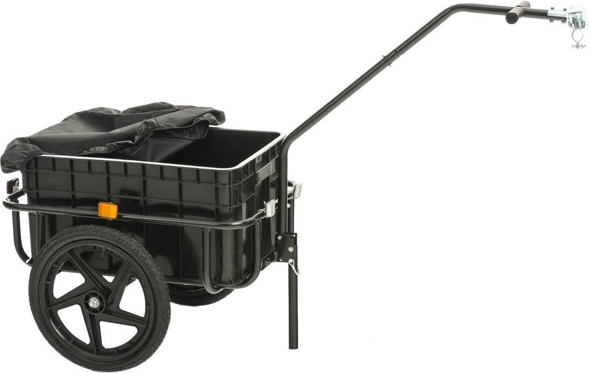 CLP Aanhanger Voor Fietsen WILLY, Dekzeil, Universele Koppeling Zwart - Image 10