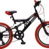 Amigo Fun Ride - Mountainbike 20 Inch - Voor Jongens En Meisjes - Met 7 Versnellingen - Zwart/Rood