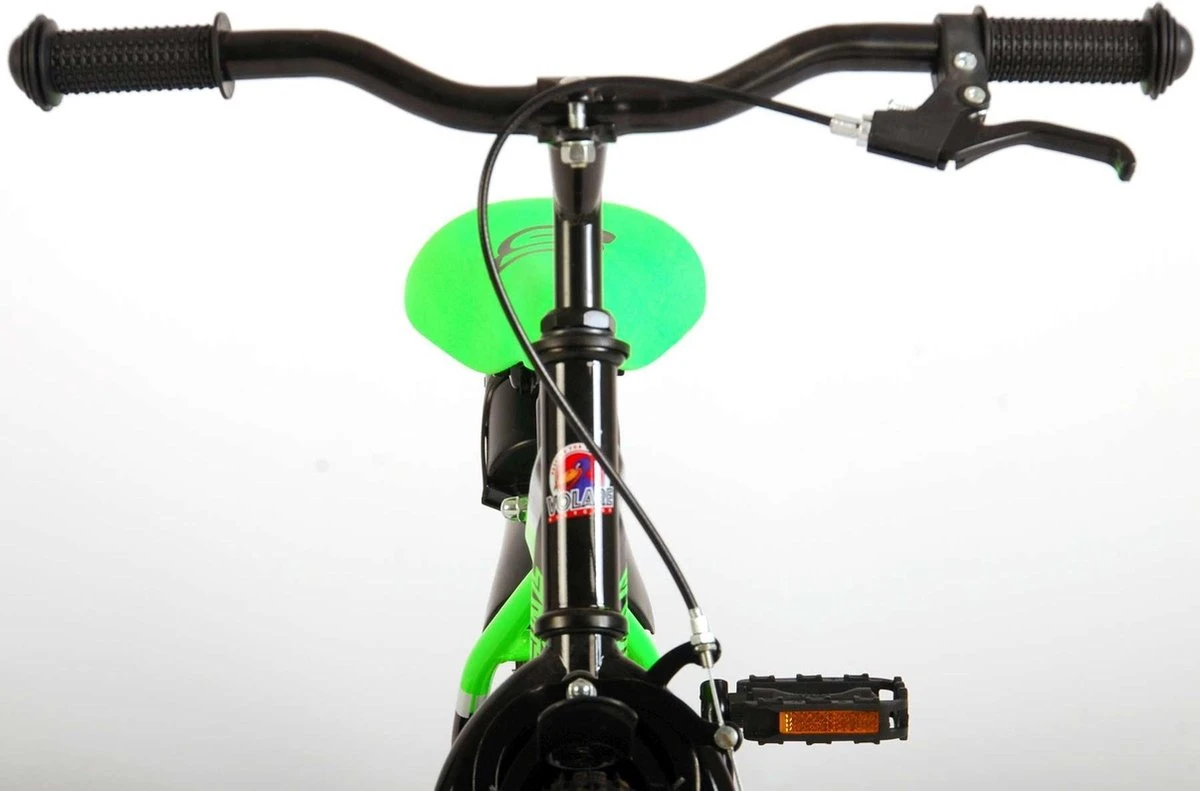 Volare Sportivo Kinderfiets - Jongens - 14 Inch - Neon Groen/Zwart - 95% Afgemonteerd - Image 12