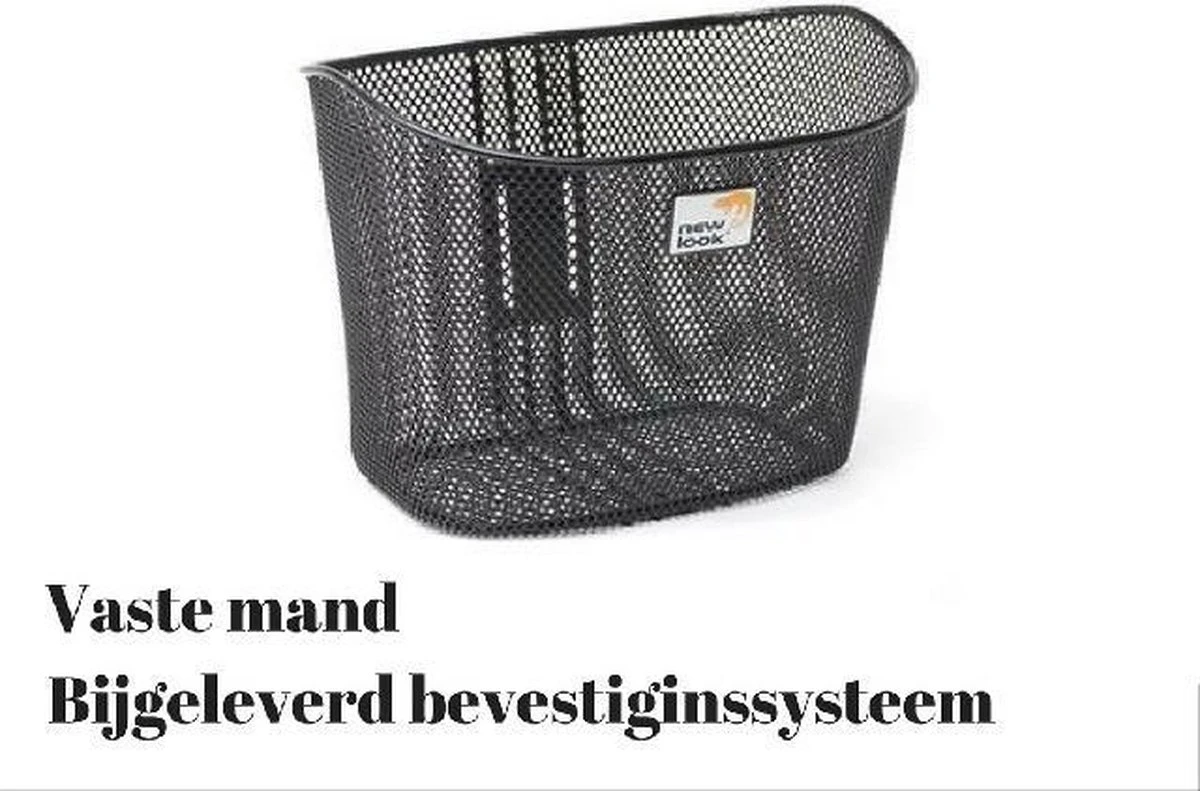 New Looxs Toscane RapidLock Fietsmand Stuur - 19 Liter - Staal - Zwart - Image 5