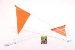 Merkloos Bike Fun Fietsvlag Oranje - 150 Cm - Fietsvlaggetjes
