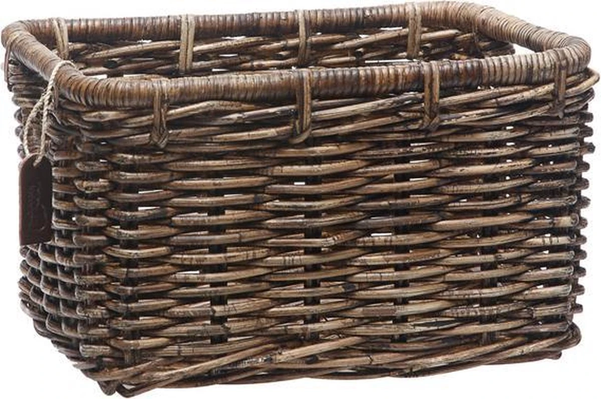 New Looxs Brisbane Large Fietsmand Voordrager - 39 Liter - Rotan - Bruin - Image 9