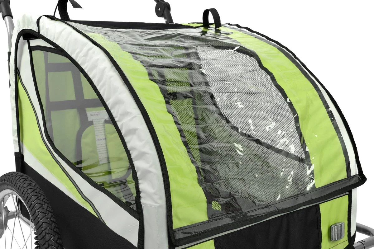 Fietkar - 2 Kinderen - Met Schokbreker - Lime - Image 17