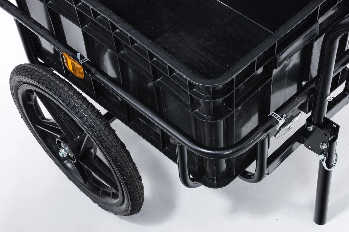 CLP Aanhanger Voor Fietsen WILLY, Dekzeil, Universele Koppeling Zwart - Image 15