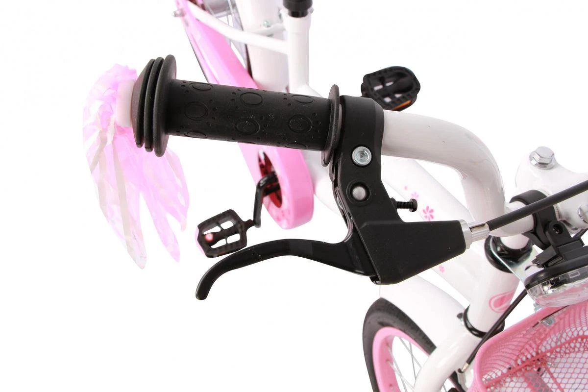 Amigo Flower Meisjesfiets - Kinderfiets 18 Inch - Wit - Image 4