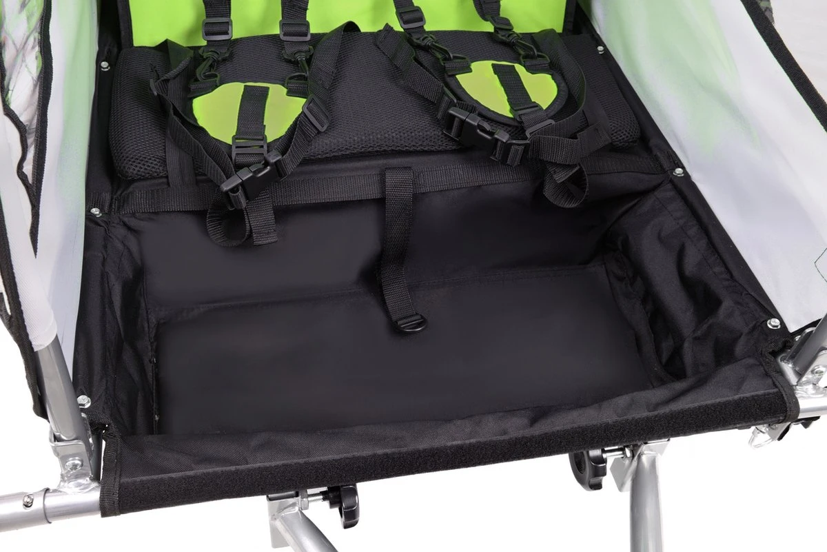 Fietkar - 2 Kinderen - Met Schokbreker - Lime - Image 4