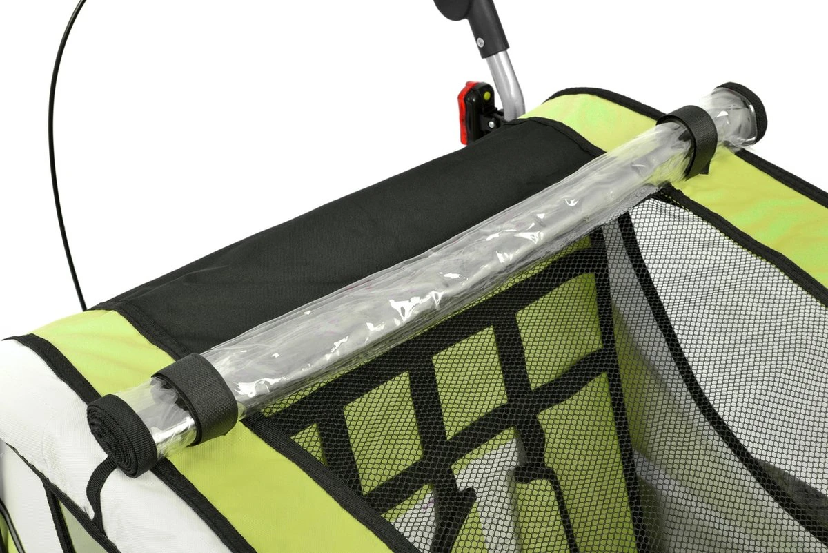 Fietkar - 2 Kinderen - Met Schokbreker - Lime - Image 15