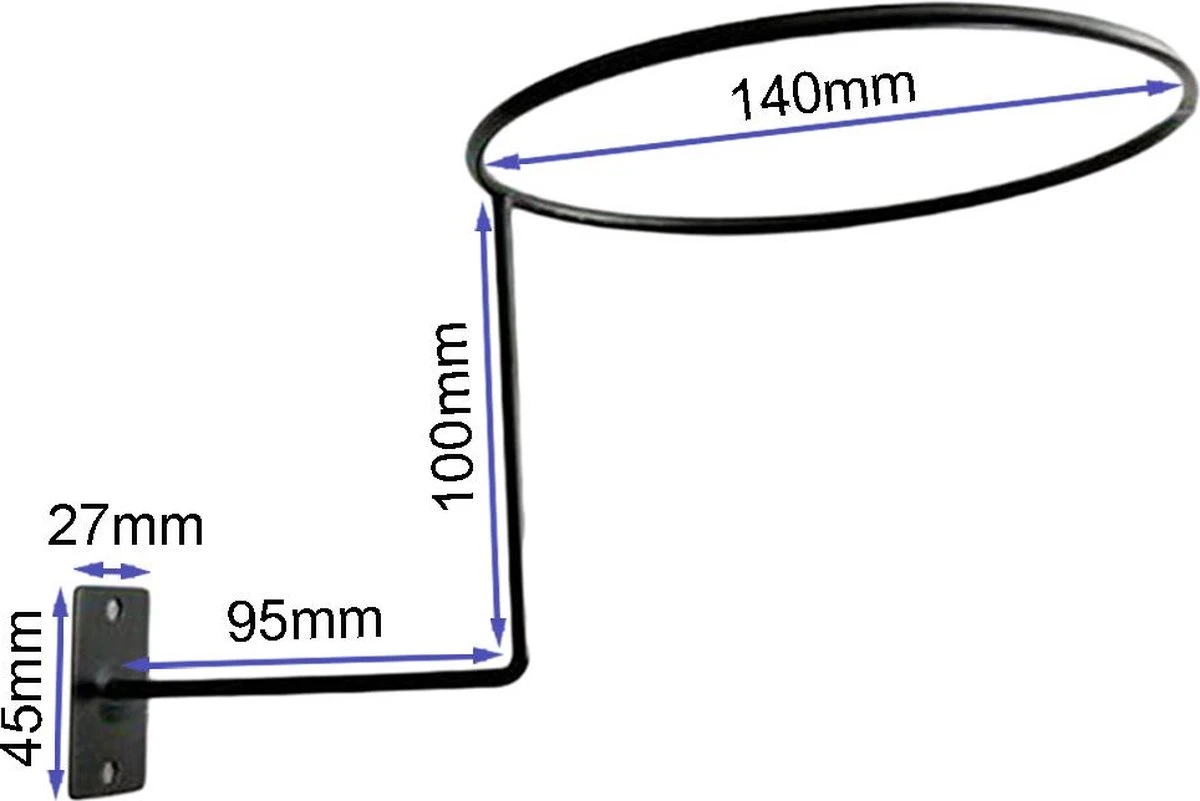 Robuuste Muurbeugel Voor Het Veilig Opbergen Van Uw Helm - Monteerbare Helmhouder Voor Motor-, Fiets- En Sportieve Helmen - Image 2