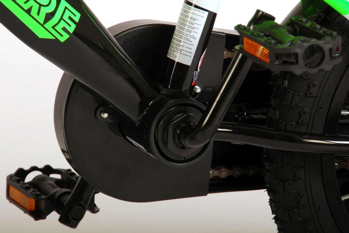 Volare Sportivo Kinderfiets - Jongens - 14 Inch - Neon Groen/Zwart - 95% Afgemonteerd - Image 10