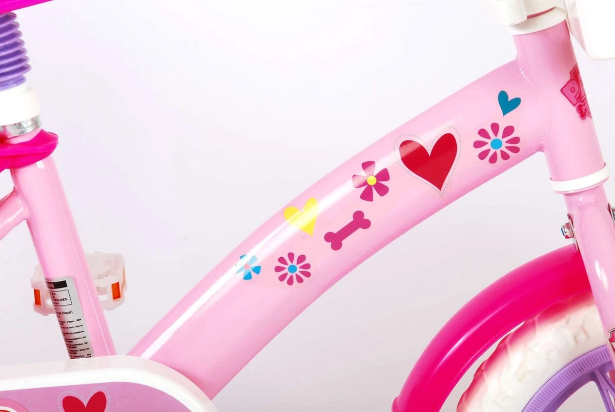 Volare Paw Patrol Kinderfiets - Meiden - 12 Inch - Roze - Doortrapper - Image 9