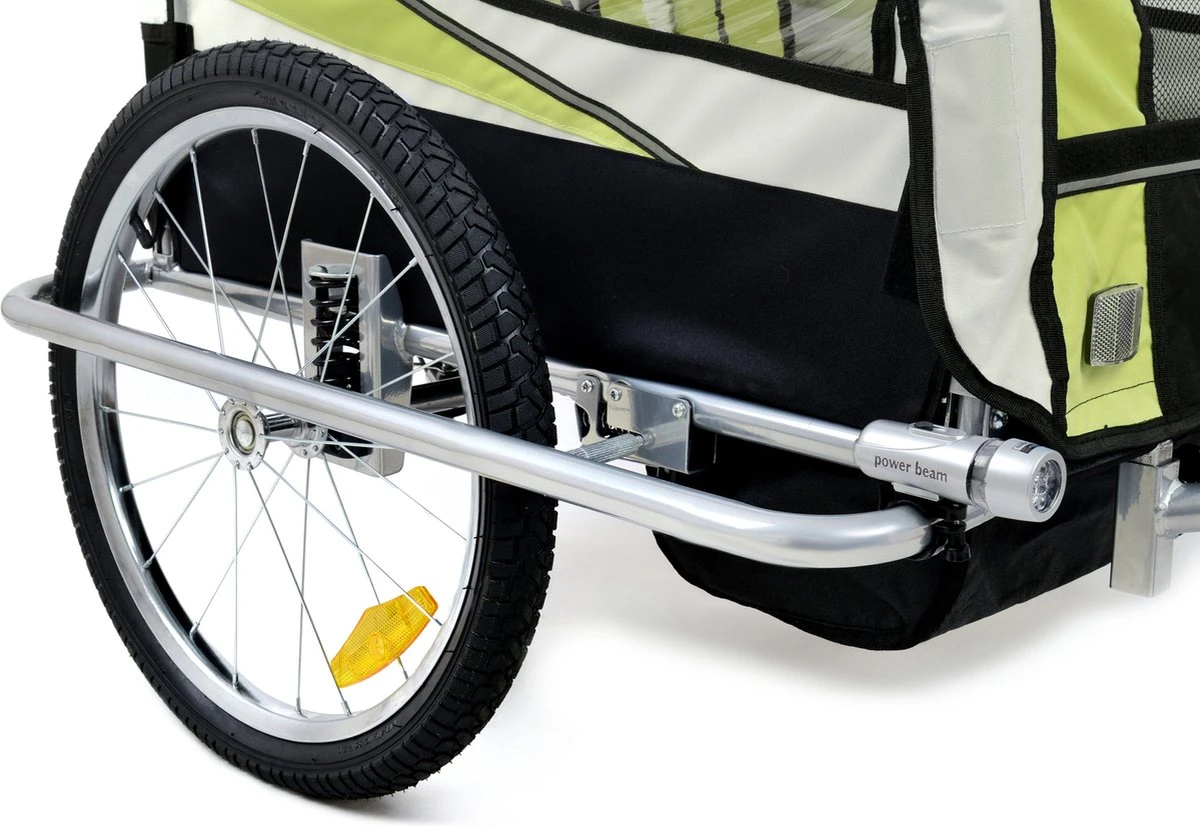 Fietkar - 2 Kinderen - Met Schokbreker - Lime - Image 10