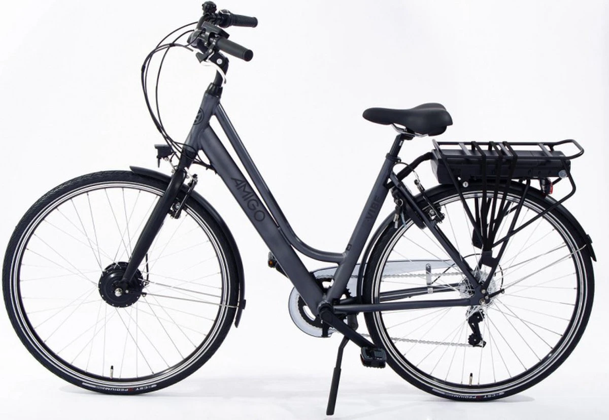 Amigo E-Vibe D1 - Elektrische Stadsfiets Voor Dames - Met 7 Versnellingen - Matgrijs - Image 7