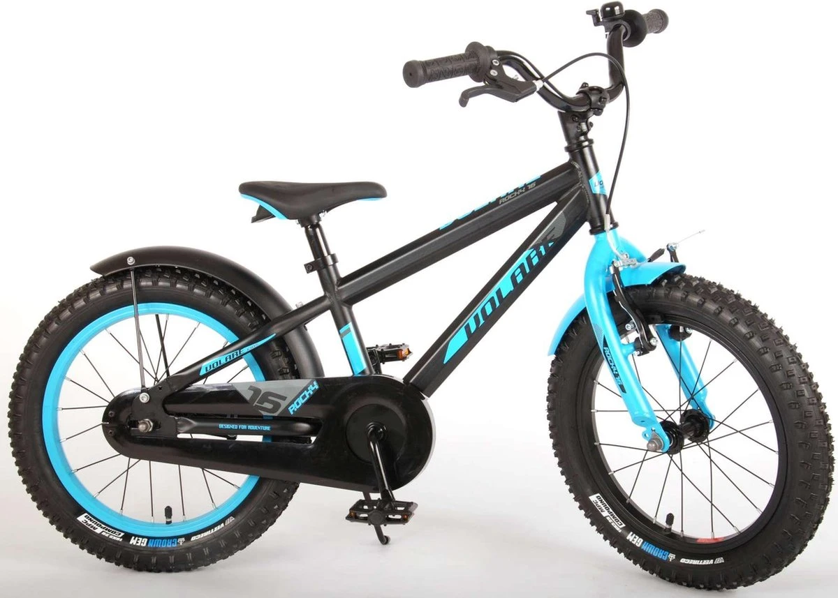 Volare Rocky Kinderfiets - 16 Inch - Zwart Blauw - 95% Afgemonteerd - Prime Collection - Image 8