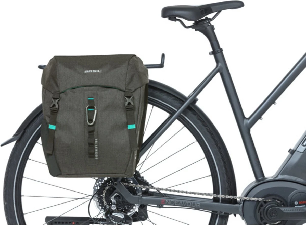 Basil Discovery Dubbele Fietstas - Zwart - 18 Liter - Image 2