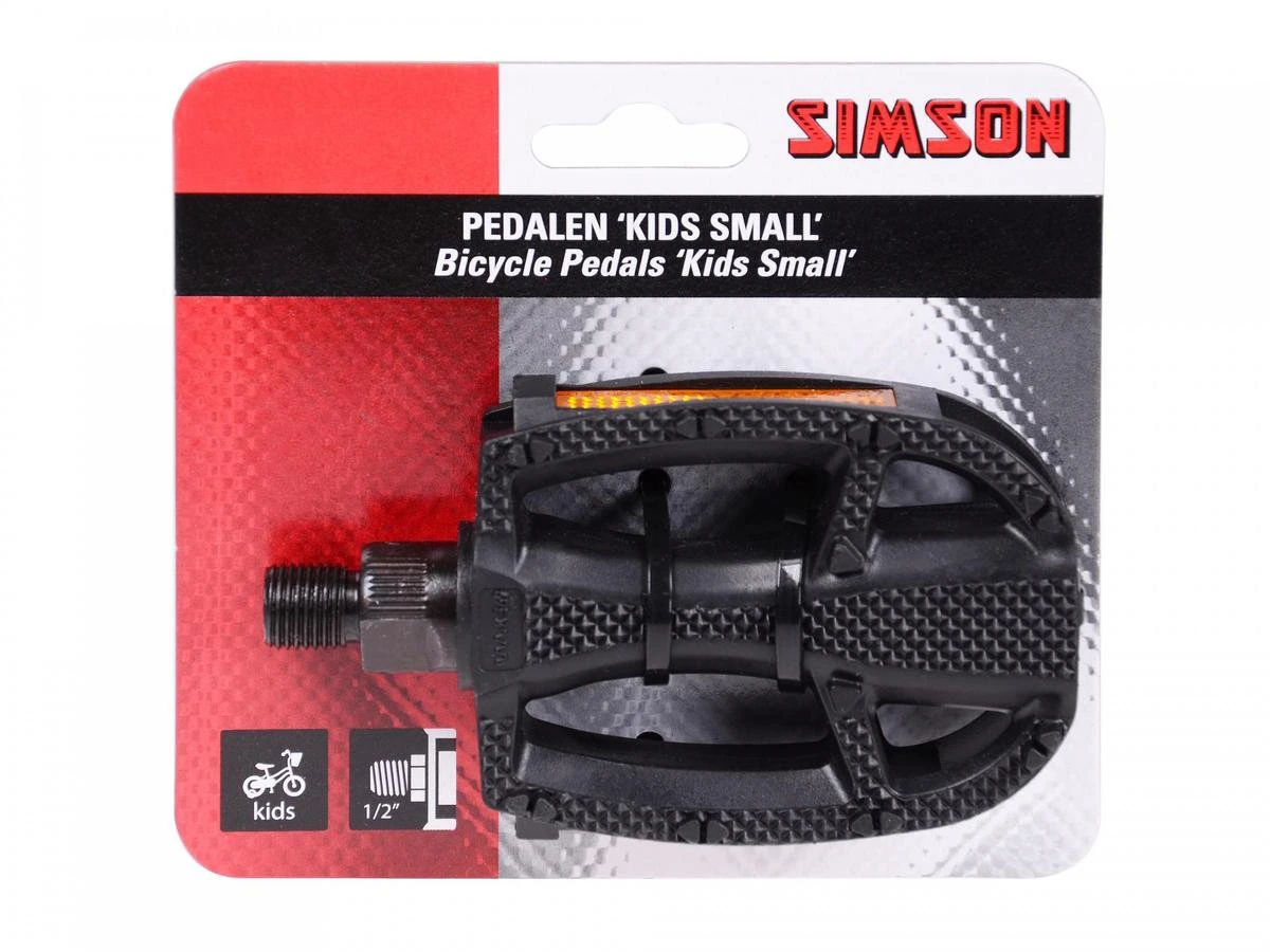 Simson Pedalen Kids Small 1/2 Inch Reflectie Zwart Per Set - Image 3