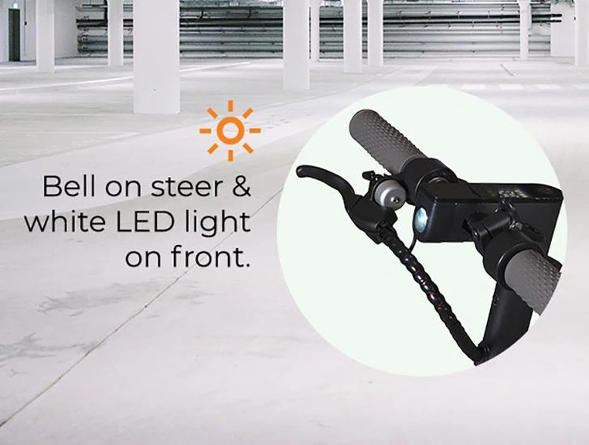 Denver Elektrische Step Volwassenen 20 Km/u - Tot 18km Actieradius - 350W - Inklapbaar - 8.5" Wielen - Aluminium Frame - LED Verlichting - SEL-85350 - Zwart - Image 7