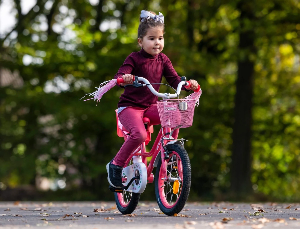 Amigo Magic Meisjesfiets - Kinderfiets 12 Inch - Roze - Image 5