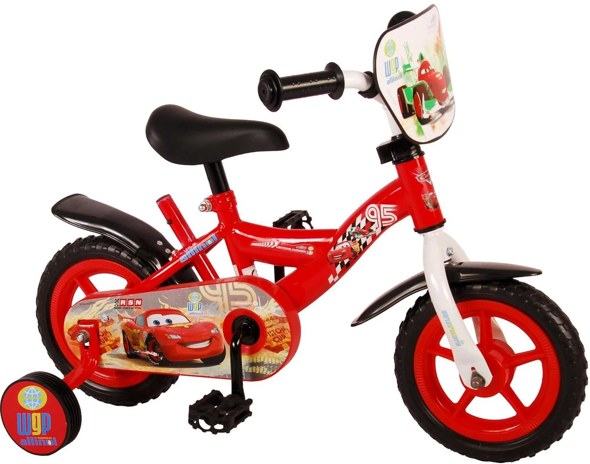 Disney Cars Kinderfiets - Jongens - 10 Inch - Rood - Doortrapper - Image 14