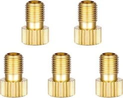 MMOBIEL 5 X Fietsventiel Presta Naar Schrader Adapter SV AV DV Dunlop Frans Ventiel