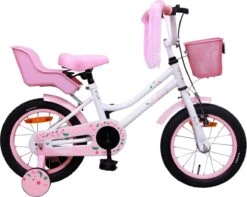 Amigo Magic Meisjesfiets - Kinderfiets 14 Inch - Wit