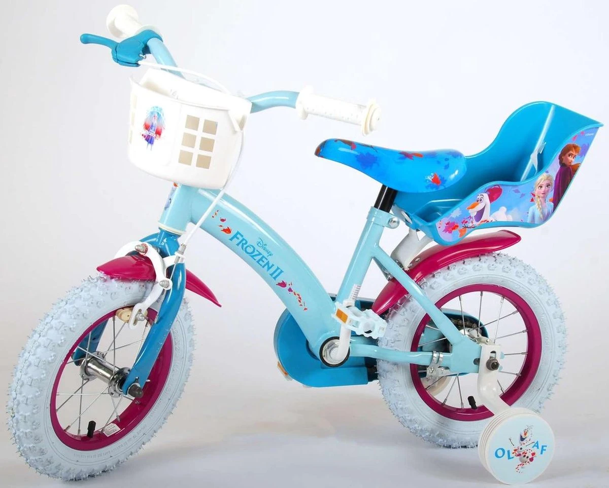 Volare Disney Frozen 2 Kinderfiets - Meisjes - 12 Inch - Blauw/Paars - Image 15