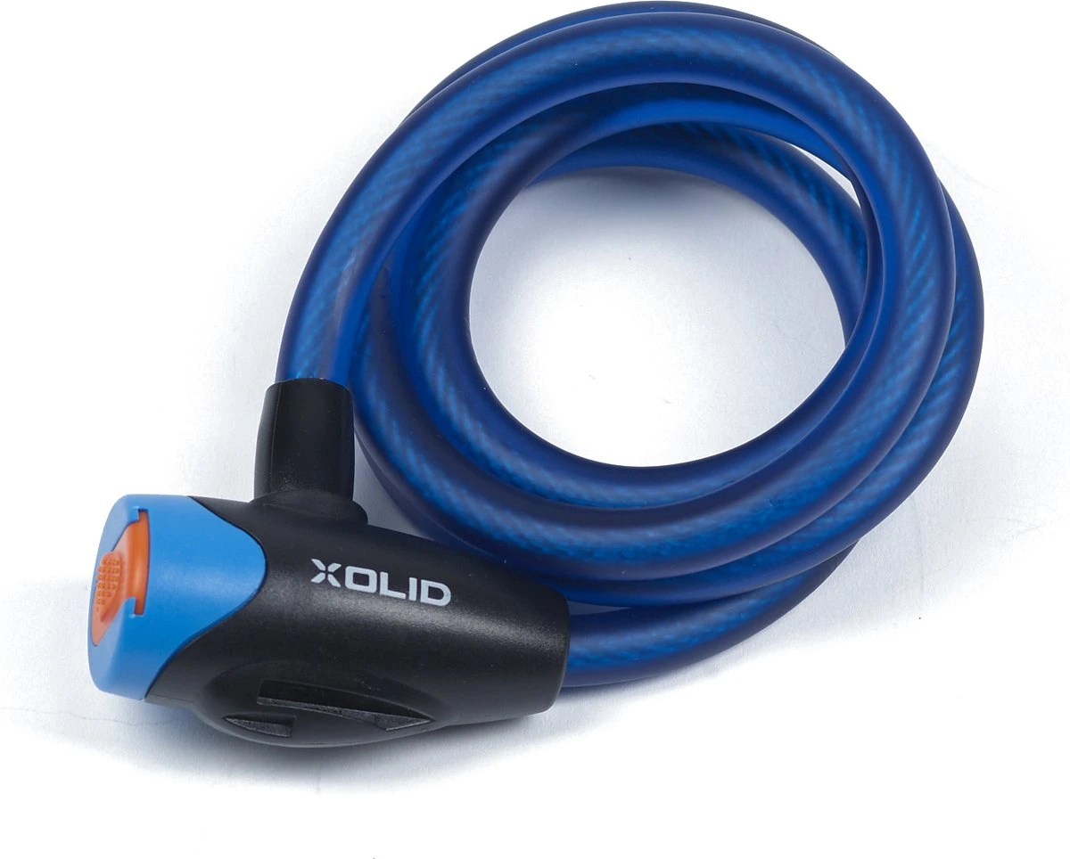 Xolid Kabelslot - Compact Fietsslot Uit Stevige Staalkabel Met 2x Sleutel En Frame Houder - Gebruik Slot Met Fiets - Alternatief Voor Ketting Ringslot Cijferslot Vouwslot Beugelslot - Lengte 120CM Dikte 12MM - Blauw - Image 2