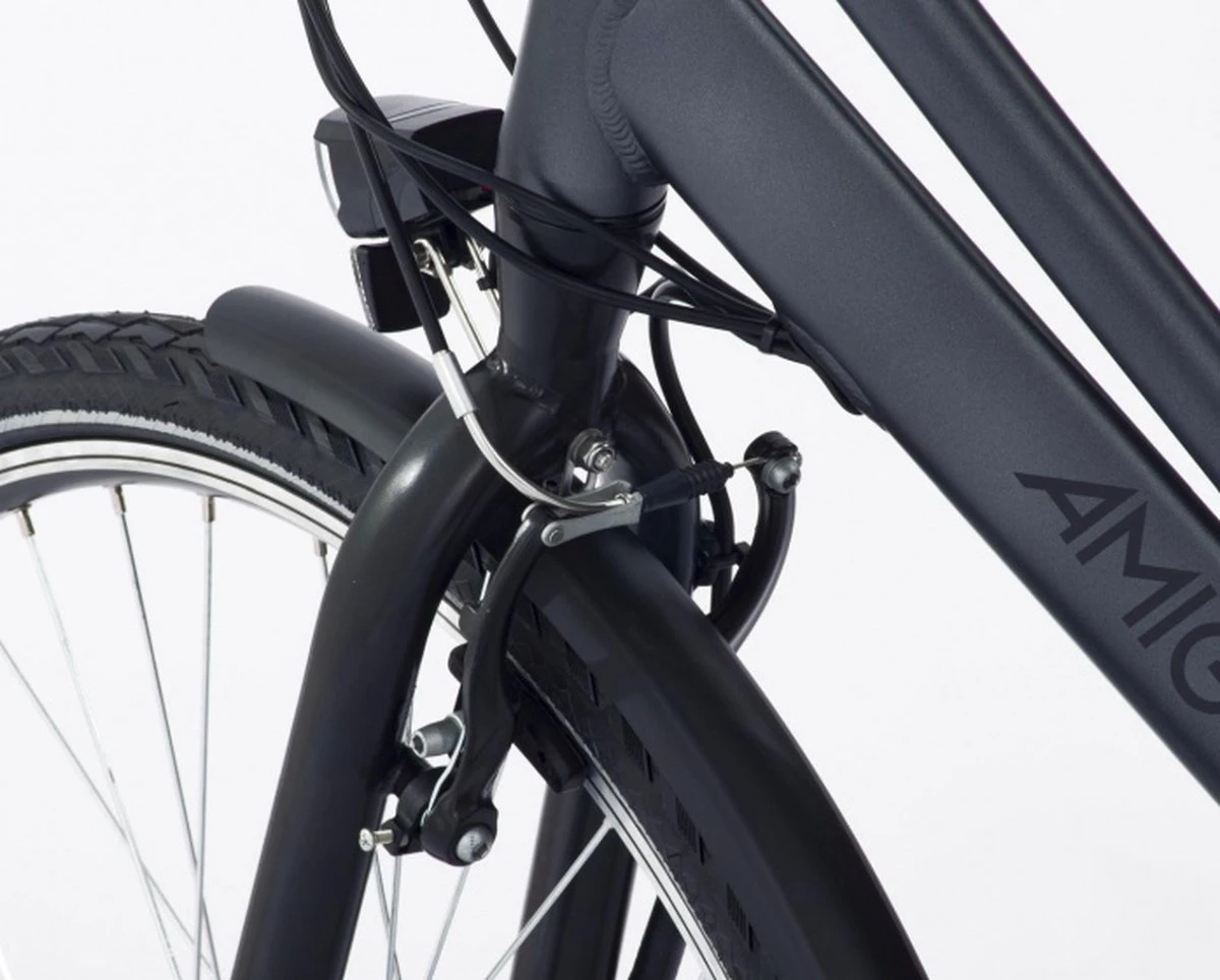 Amigo E-Vibe D1 - Elektrische Stadsfiets Voor Dames - Met 7 Versnellingen - Matgrijs - Image 5