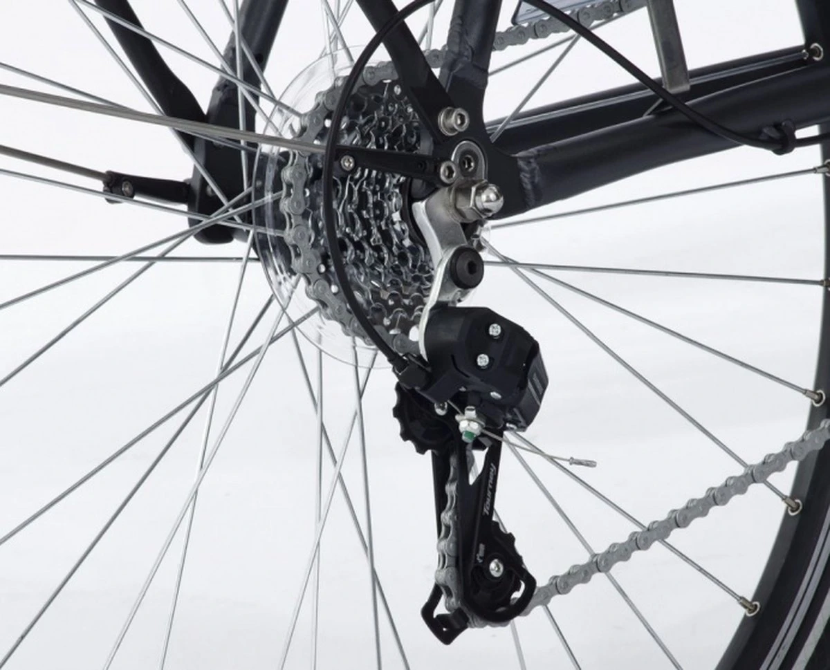 Amigo E-Vibe D1 - Elektrische Stadsfiets Voor Dames - Met 7 Versnellingen - Matgrijs - Image 4