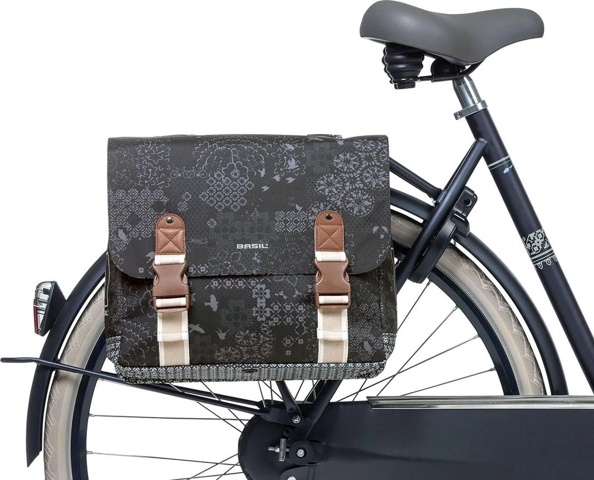 Basil Bohème Dubbele Fietstas - Zwart - 35 Liter - Image 2