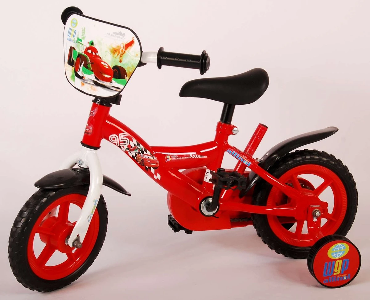 Disney Cars Kinderfiets - Jongens - 10 Inch - Rood - Doortrapper - Image 8
