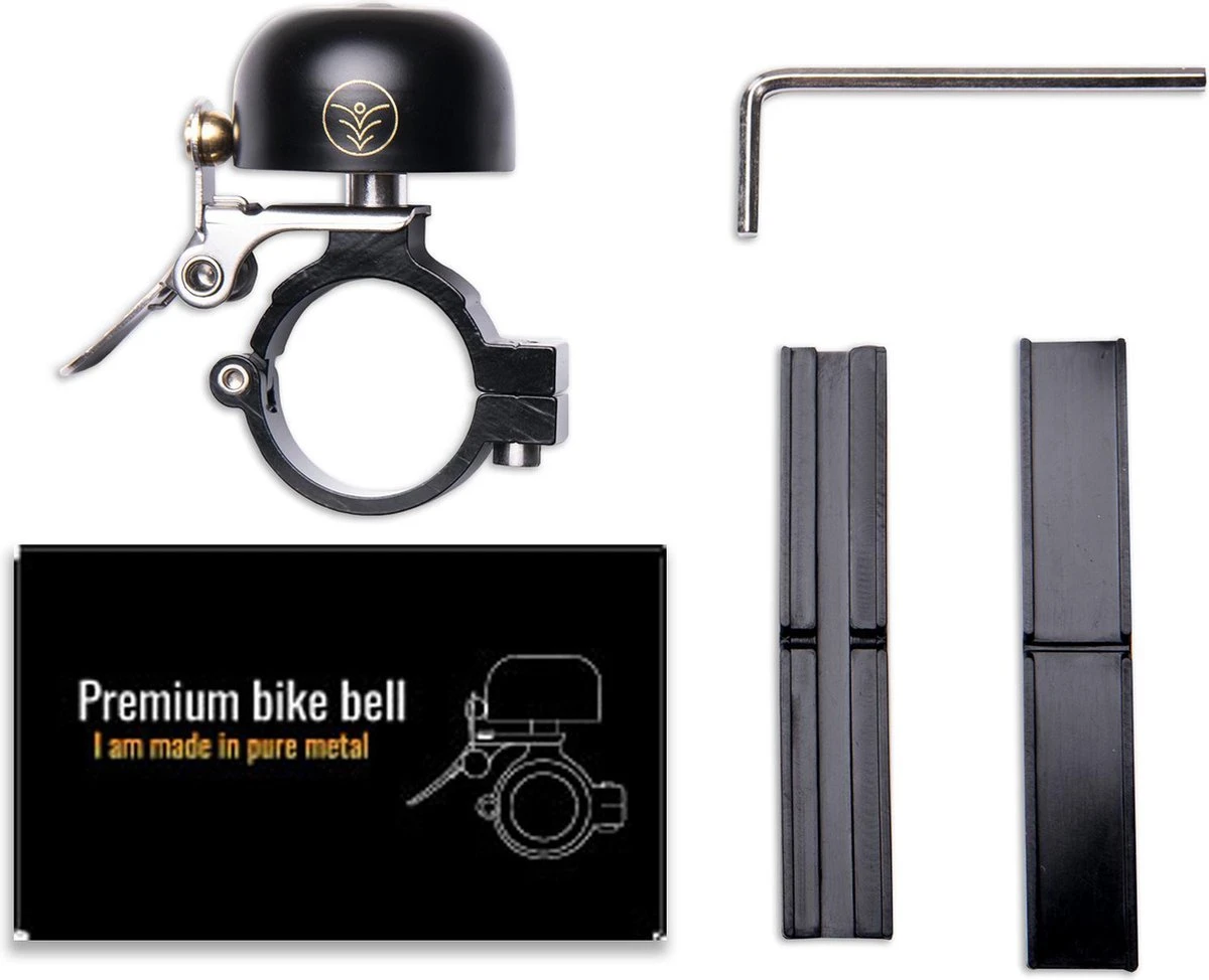 Fit Evolve® Premium Fietsbel - Messing - Fietsbel Racefiets - MTB - Zwart - Image 6