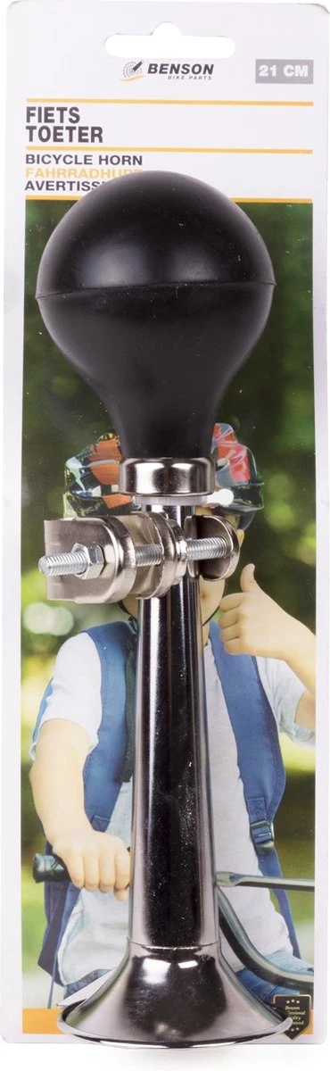 Benson Fietstoeter - Metaal - 21 Cm - Chroom - Image 2